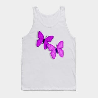 Purple Butterflies Tank Top